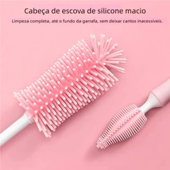 Ferramenta Limpeza - Escova Pequena Silicone 360°
