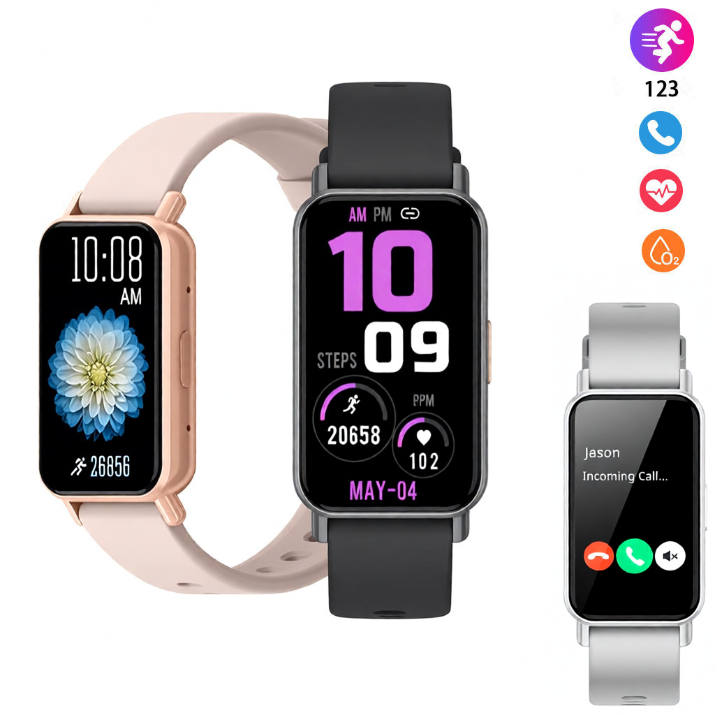Relógio Smartchwatch | PEJE Band 1 | Smartwatch À Prova d'Água IP68 Relógio inteligente 1.45” +100 modos esportivos