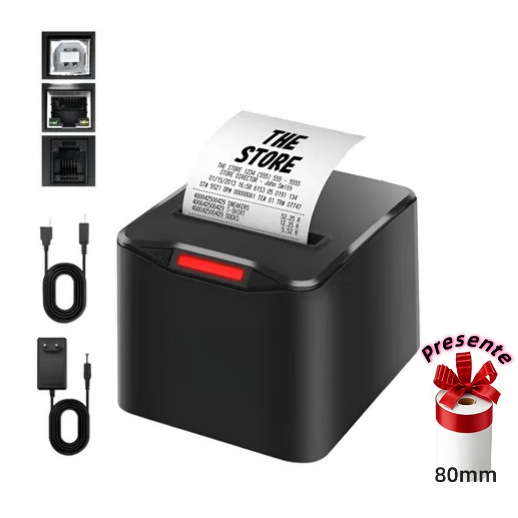 Impressora Térmica Não Fiscal 80mm Usb Rede C/guilhotina em Oferta na Shopee