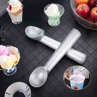 Colher Profissional para Sorvete e Açaí - Grande de Alumínio Resistente em Oferta na Shopee