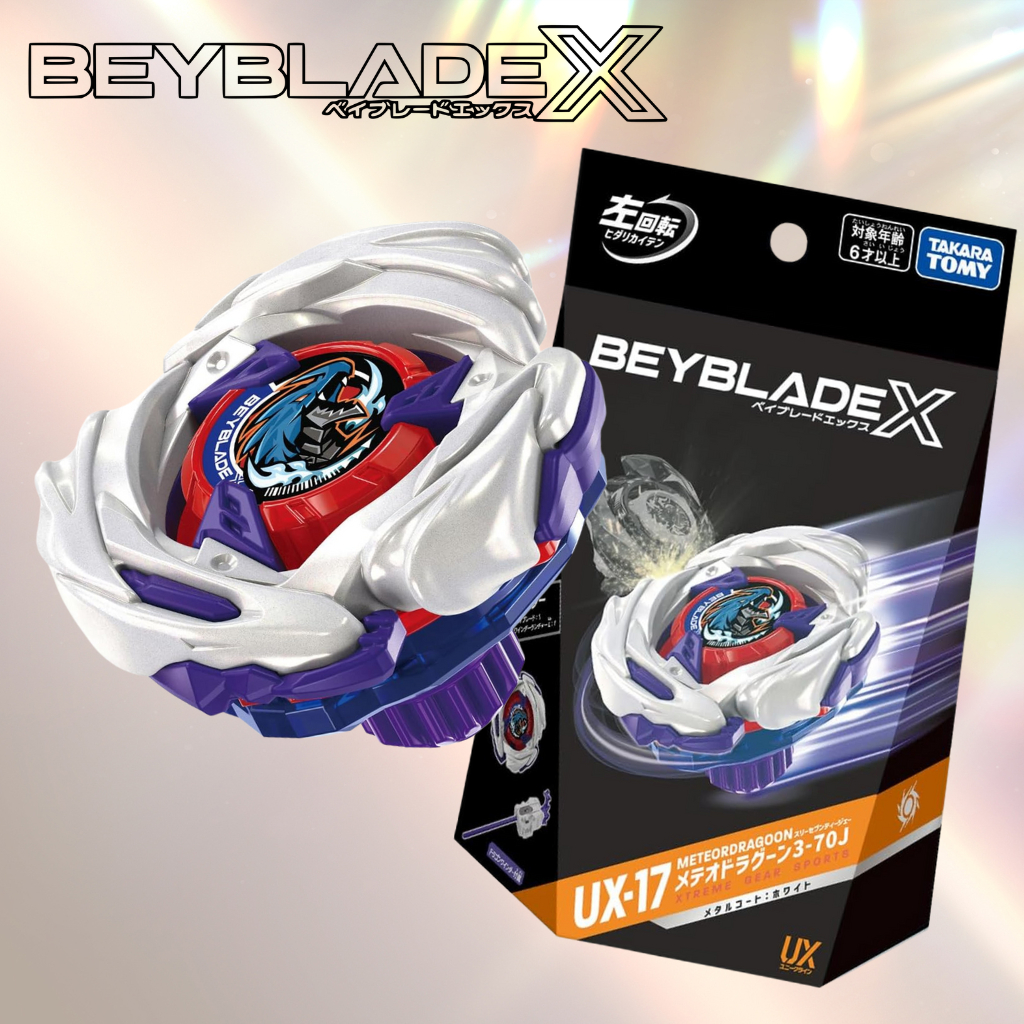 Takara Tomy BEYBLADE X UX-17 Dragão De Meteoros 3-70J Starter | Edição Autêntica Do Japão Conjunto Lançador em Oferta na Shopee