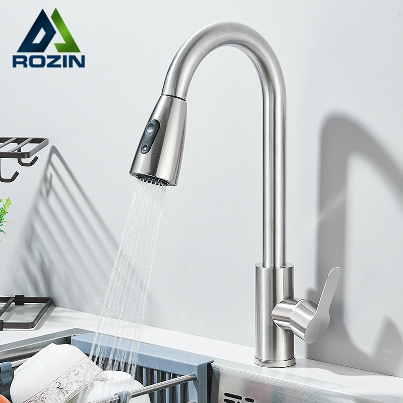 Torneira Gourmet Cozinha Pia Inox, Com Extensor Flexível Misturador Monocomando Spray