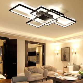 Lustre Moderno Pendente Led Quarto 3 Em 1 C/remote 68*40cm 110v/220v Preto/Branco em Oferta na Shopee