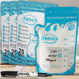 75 Sacos Para Armazenar Leite Materno de 250ml - NENOS em Oferta na Shopee