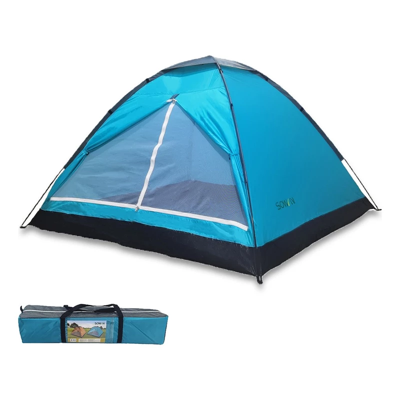 Barraca de Acampamento à Prova d'Água para 3-4 Pessoas 210x210x130cm — foto 3