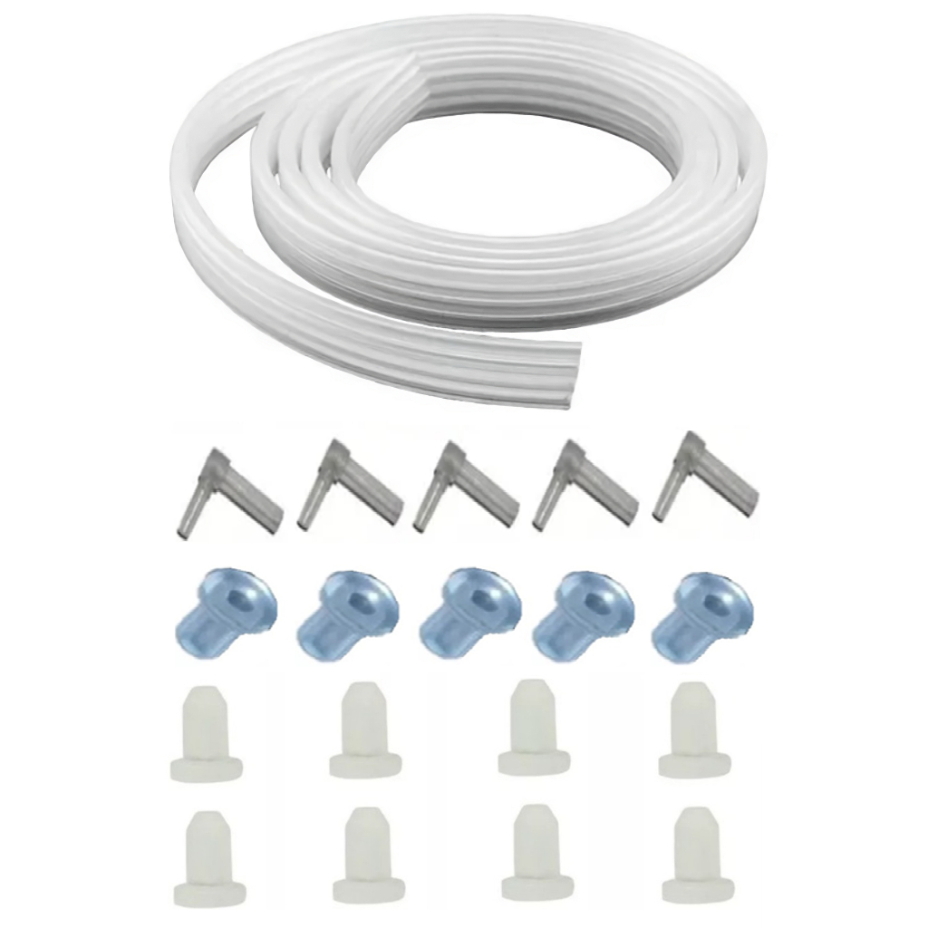 Mangueira Flat Silicone 4 Vias Conector Bulk Ink Impressoras plugs bicos buchas tampões em Oferta na Shopee