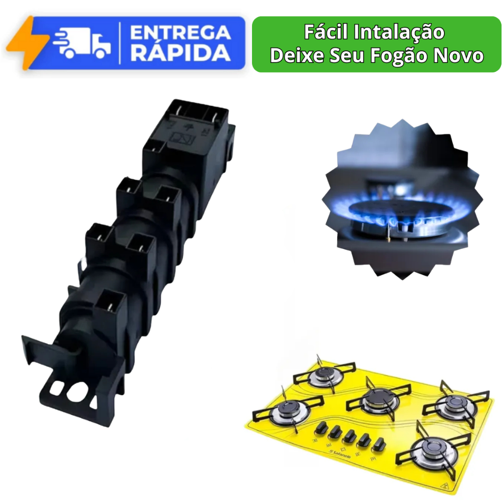 Usina Acendimento Fogão Brastemp 5/4/2 Bocas Consul Brastemp Fischer Eletrolux Mondial