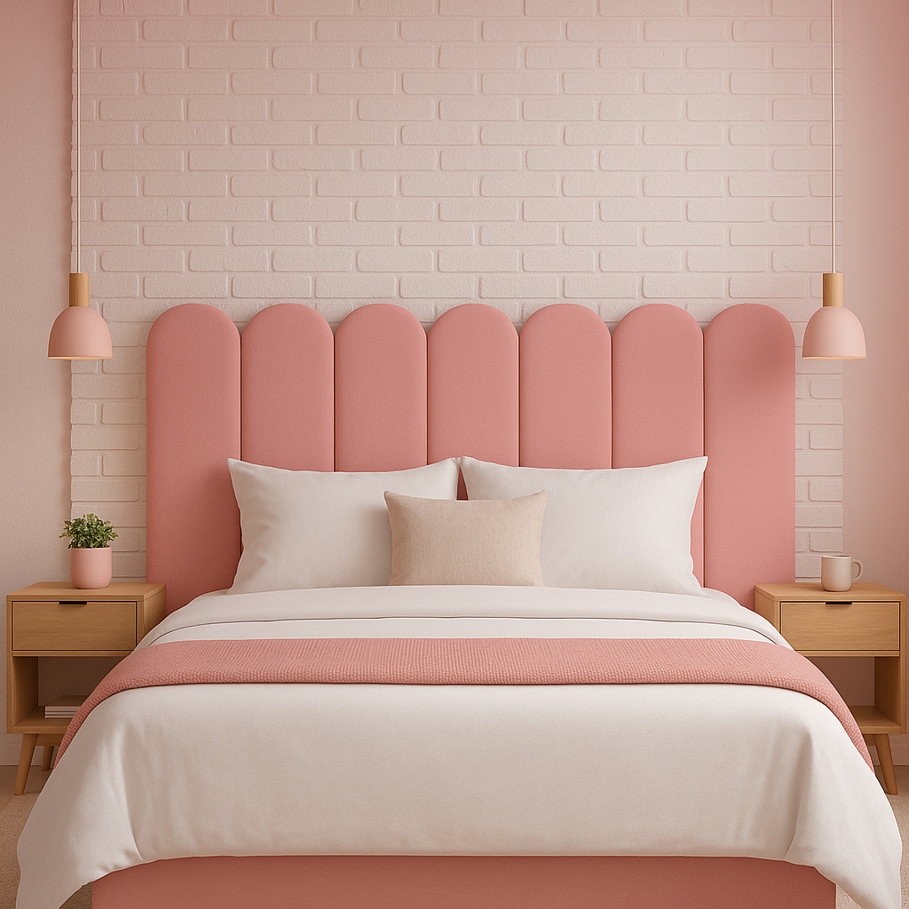 Kit Com Até 20 Cabeceiras de Cama Box Casal Modulada 45cmx20cm Nuvem - Vários Tamanhos - Envio Imediato