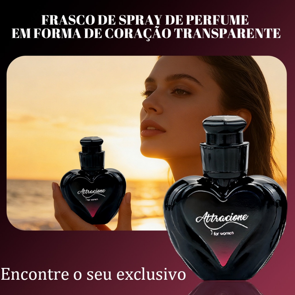 Perfume Feminino Attracione - Fragrância Marcante, Longa Fixação e Ideal para Presentear