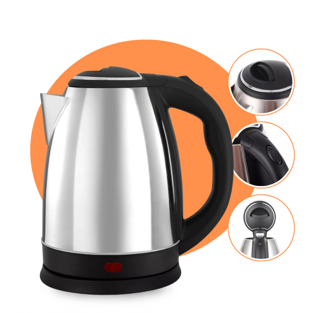 Chaleira Jarra Elétrica Inox 1,8 Litros 1000W