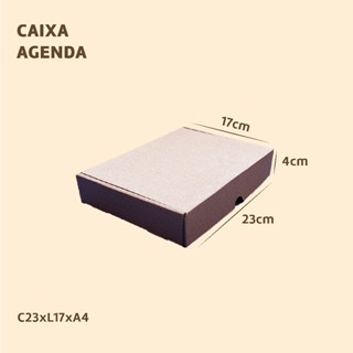 Kit 100 Caixas para Agenda A5 23x17x4cm Correio Presente Auto Montável Embalagem Envio Postal Fácil em Oferta na Shopee