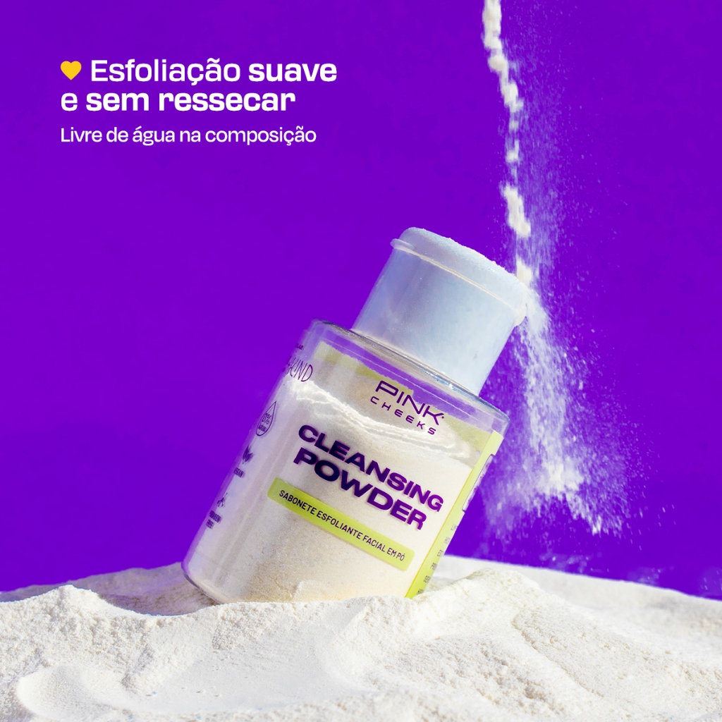 Sabonete Facial em Pó Cleansing Powder Esfoliante 30g em Oferta na Shopee