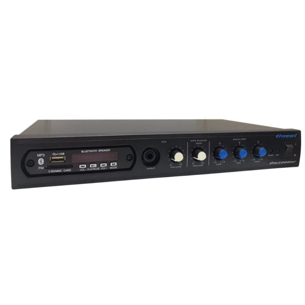 Amplificador Oneal Som Ambiente Até 12 Caixas 60w OM2000 Sitema Ambiental