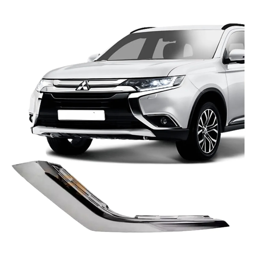 Friso Cromado Inferior Motorista Outlander 2016 2017 2018 2019 2020 2021