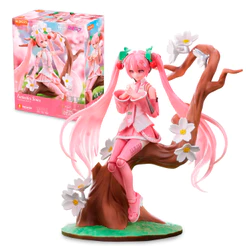 Blokees Figura Articulada Hatsune Miku Sakura Rosa Action Figure Boneco Colecionável Acessórios