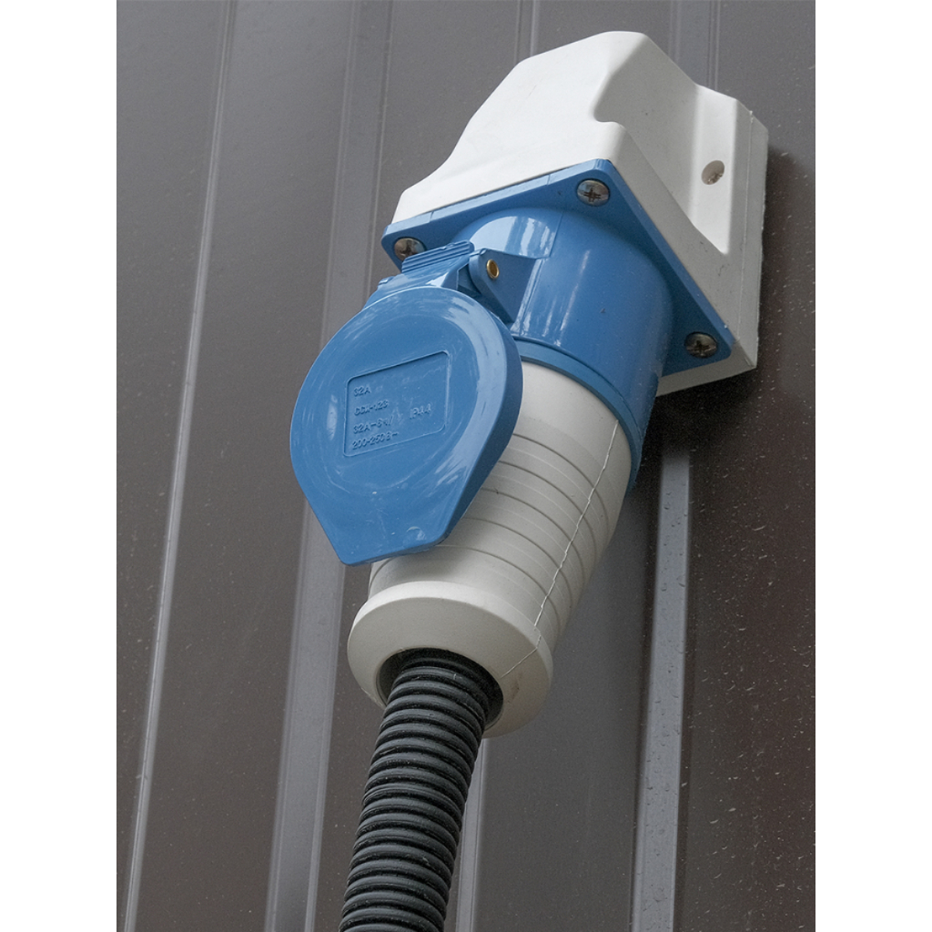Acoplamento Plug Industrial 2P+T 220/250V Azul - 32A — imagem 2 de 2
