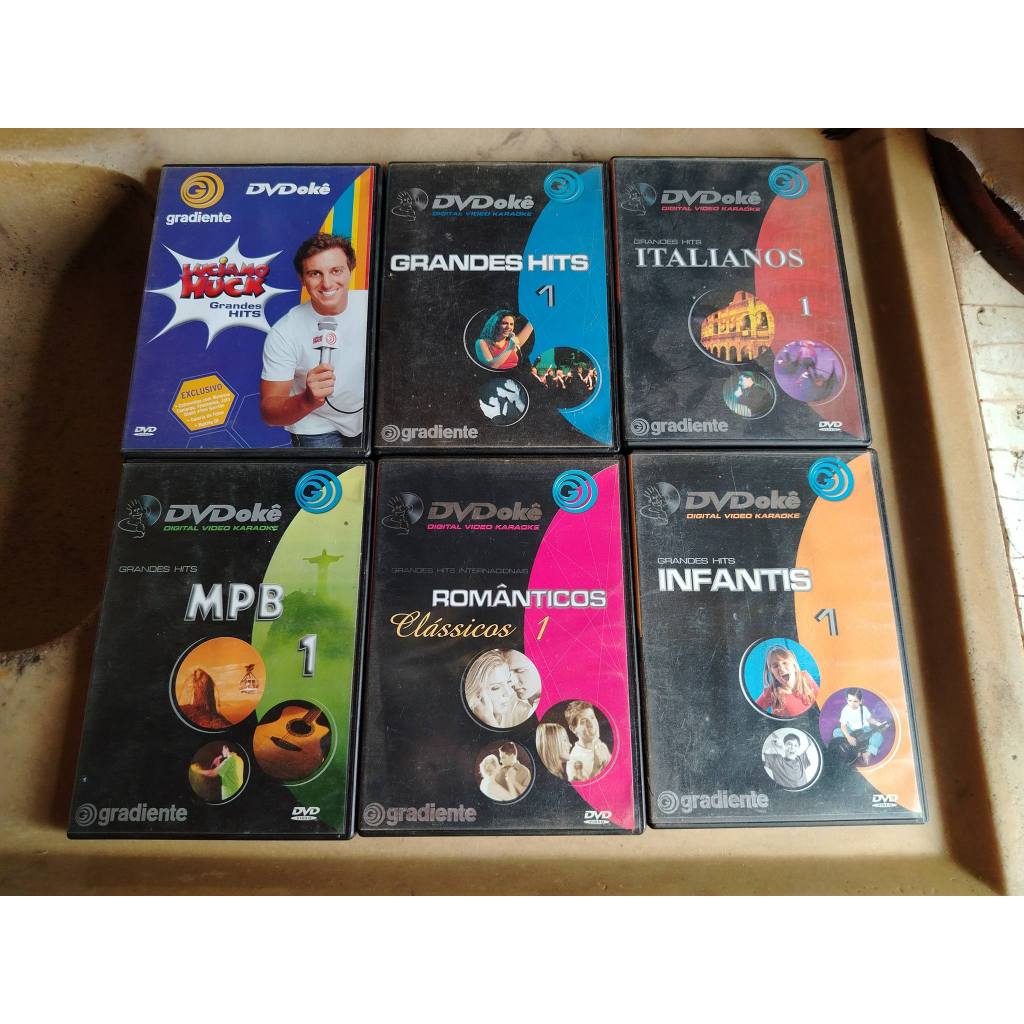 Karaokês Dvdokê Gradiente Diversos Dvds - 2 Kits Disponíveis (Leia o Anuncio)
