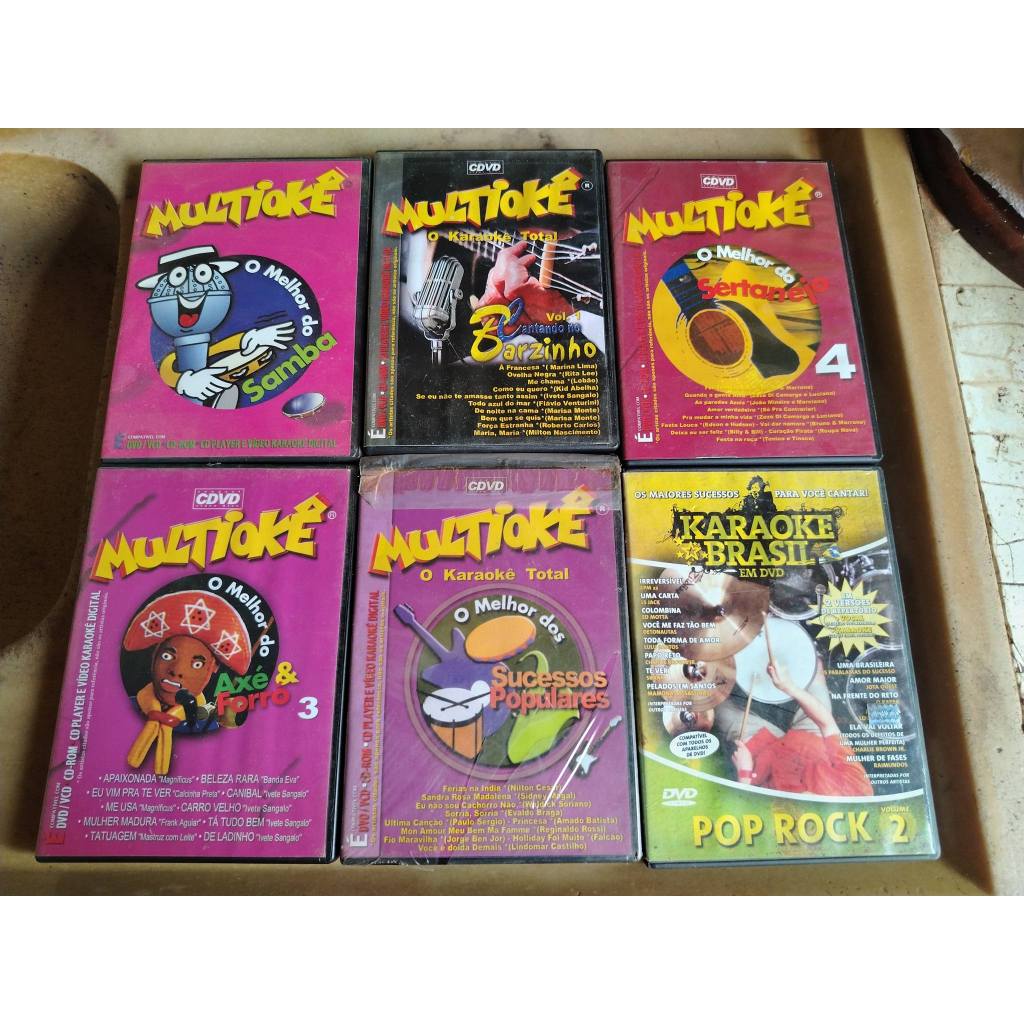 Karaoke Multiokê - Kits Diversos de Dvds Para Karaoke (Leia o Anuncio)