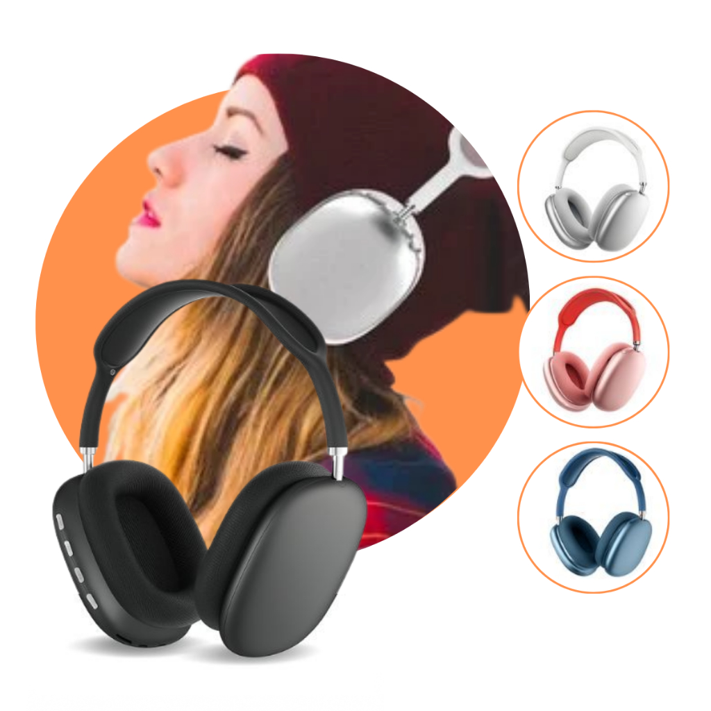 Imagem Fone De Ouvido P9 Bluetooth Headphone Sem Fio Resistente e Confortavel
