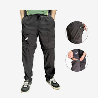 Calça Esportiva de Pesca e Trilha Mar Negro Vira Bermuda c/ Zíper Na Perna Tecido Leve Proteção UV50