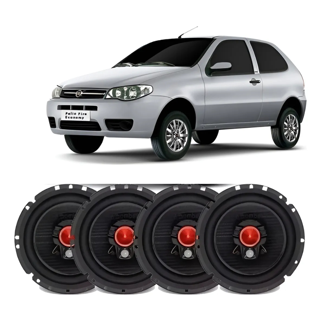 Auto Falante Palio G3 2001 Á 2013 Triaxial Bomber 200w Rms Misto