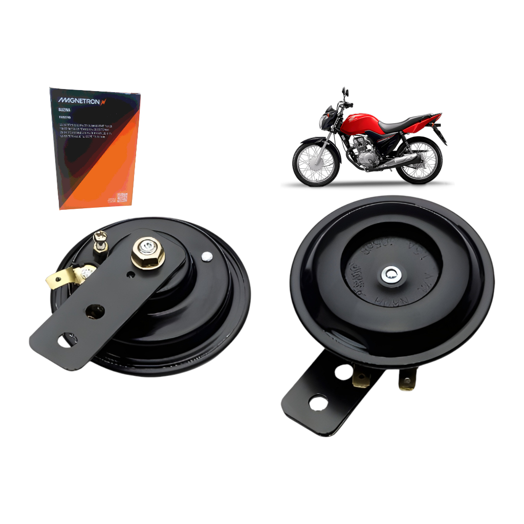 Buzina Moto Cg Today Titan Fan 125 150 160 Todas Magnetron em Oferta na Shopee