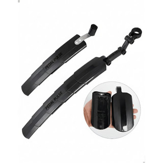 Kit Paralama Parabarro Dianteiro E Traseiro Ajustável Retrátil Universal Aro 26 A 29 Bike Elétrica