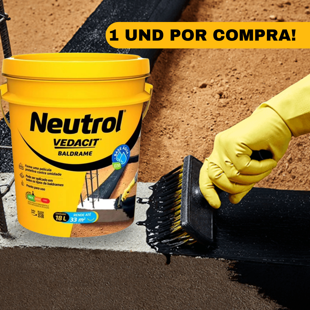 Impermeabilizante Baldrame Pintura Asfáltica Neutrol Vedacit 18L Concreto Secagem Rápida Argamassa em Oferta na Shopee