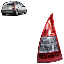 Lanterna Traseira C3 2002 2003 2004 2005 2006 2007 2008 2009 2010 2011 2012 Bicolor Lente Estriada Acrilico