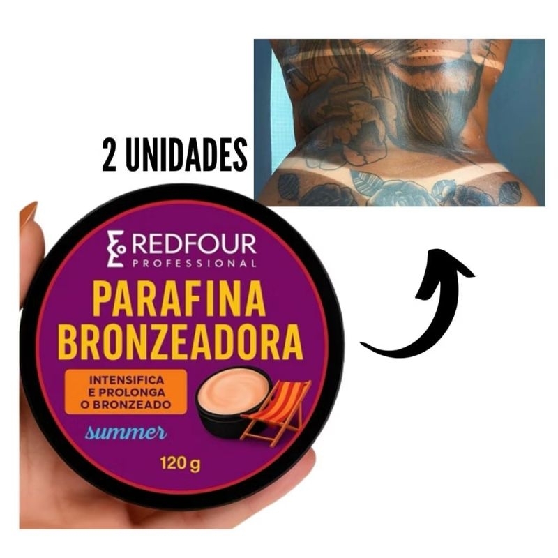 KIT Acelerador de Bronze + Parafina bronzeadora. Acelerador 120ml, Parafina 150g.
