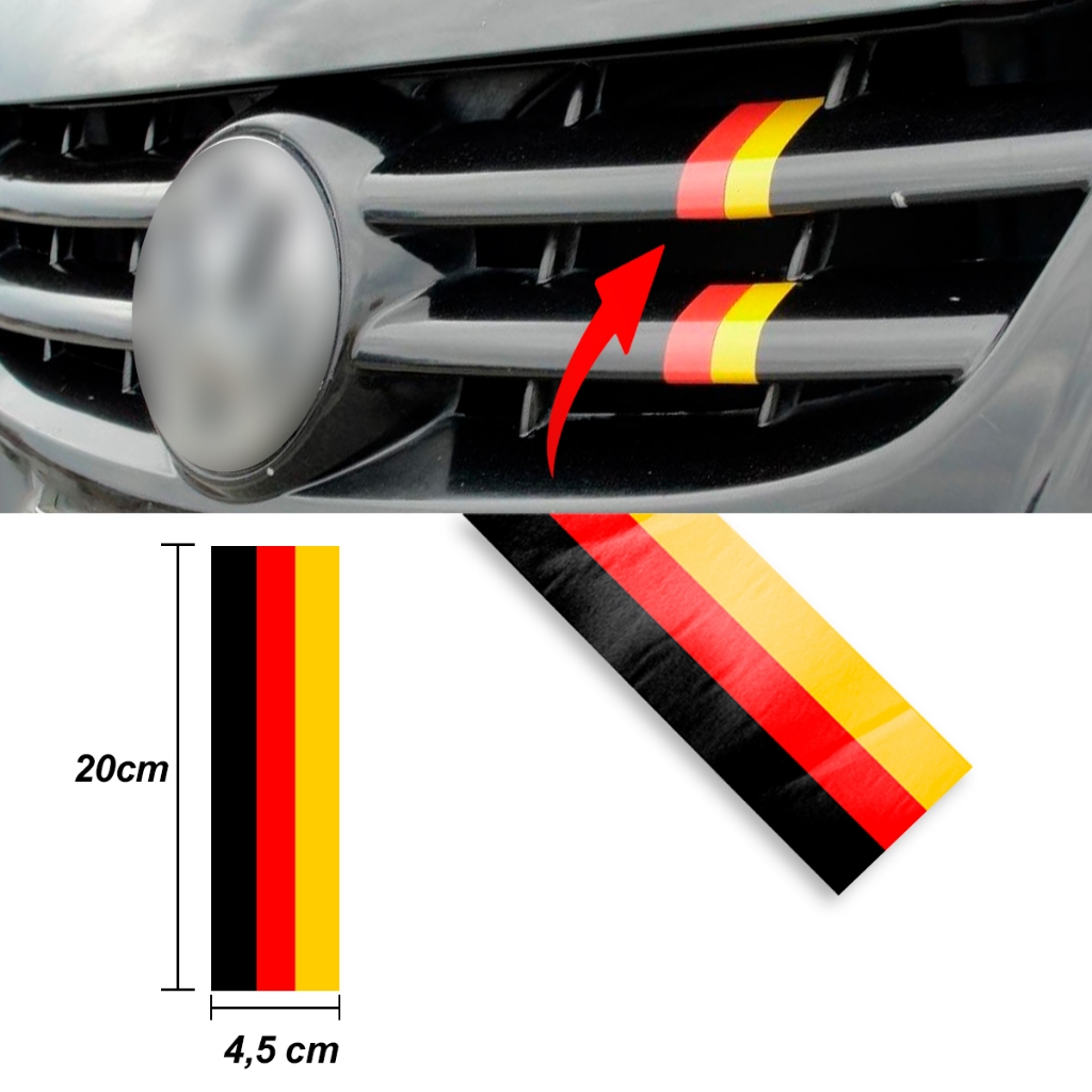 Adesivo Faixa De Grade ou Painel Vw Alemanha Germany em Oferta na Shopee