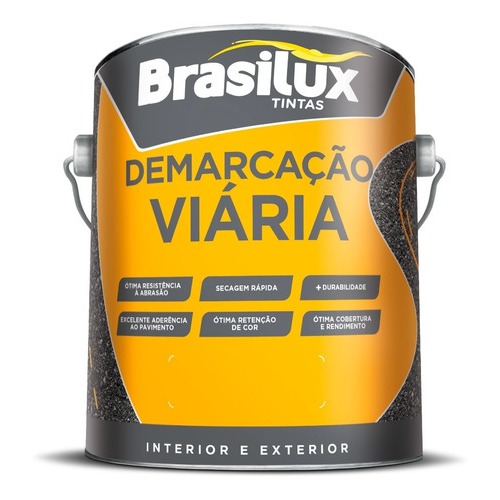Tinta Amarelo Dnit Refletivo Demarcação Viária 3,6l Brasilux em Oferta na Shopee