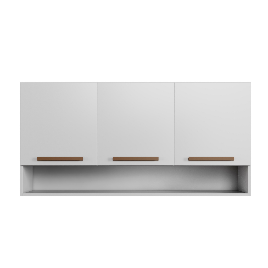 Armário Aéreo New 3 Portas, com nincho. em Oferta na Shopee