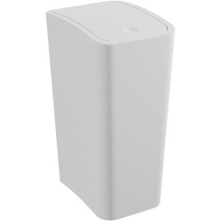 Vittak Lixeira Com Tampa Click 8 Litros Branca Para Banheiro, Cozinha e Escritório – Desi…