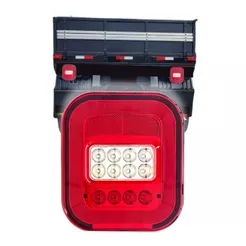 Lanterna Traseira Marmitão Para Caminhão Universal LED NIX 12v/24v Bivolt Lado Esquerdo Com Vigia