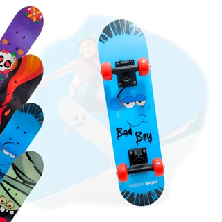 Skate Infantil Semi Profissional Montado Estampado 60cm 45kg em Oferta na Shopee