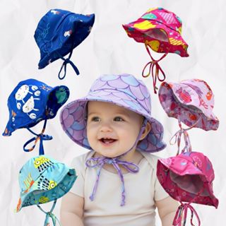 Chapéu Infantil Proteção Solar Uv 50+ Praia C/ Forro Interno Praia Piscina Boné em Oferta na Shopee