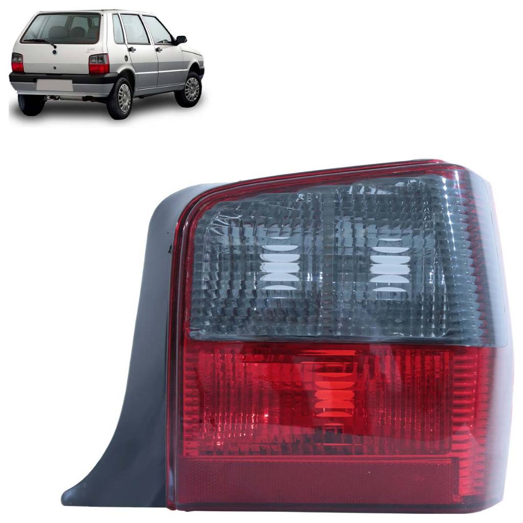 Lanterna Traseira Uno 2004 2005 2006 2007 2008 2009 2010 2011 2012 2013 Bicolor Lente Acrilico em Oferta na Shopee