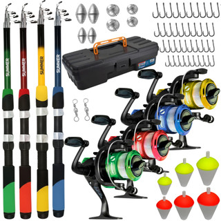 Kit Pesca Completo Com Acessórios , Pesqueiro, Rio, Lambari, Tilapia Kit Com 4 , 3, 2 e 1 Unidade