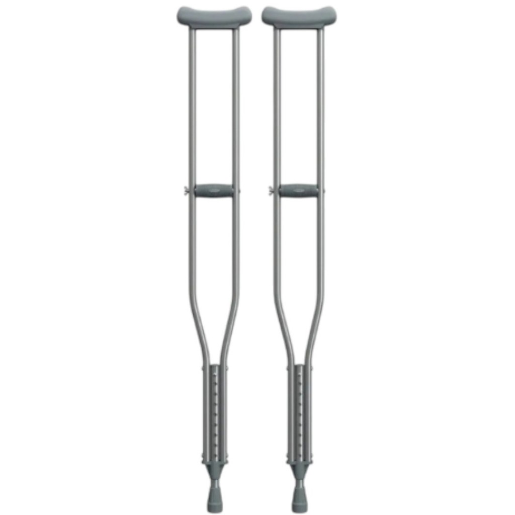 Muleta Axilar Mercur Tamanho M Ajustável em Alumínio em Oferta na Shopee