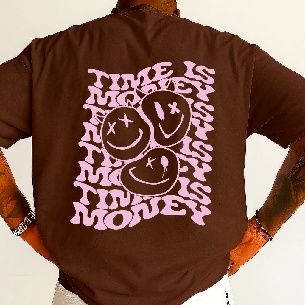 Camisa Camiseta Blusa Oversized Time 100% Algodão Streetwear