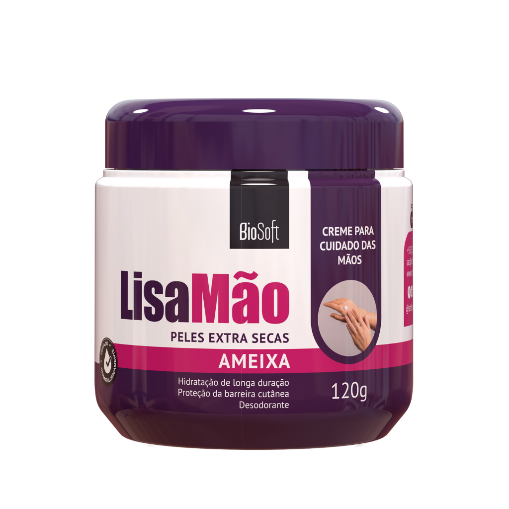Creme Lisa Mão Ameixa Peles Extra Secas  120g Biosoft