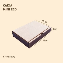 100 Caixa de Papelão Mini Envios 16x11x3 Embalagem Pequena Sedex Correios E-commerce Kraft Forte