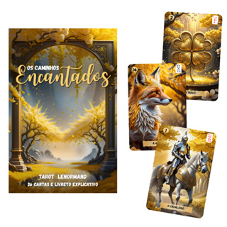 Baralho Cigano 36 Cartas Lenormand Os Caminhos Encantados 100% Plastificado em Oferta na Shopee