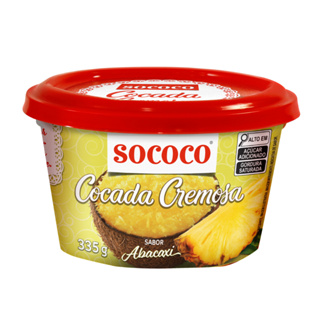 Cocada Cremosa Sabor Abacaxi- Sococo 335gr em Oferta na Shopee