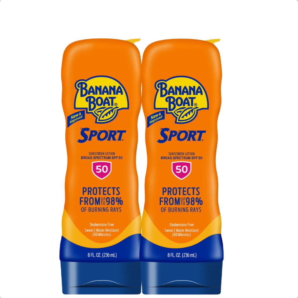 Kit 2 Protetor Solar Banana Boat Sport Ultra Spf 50 Loção 240ml - Importado - Perfeito para o Verão