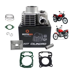 Kit Cilindro Motor Pistão Anéis CG 125 Fan 2009 Até 2018