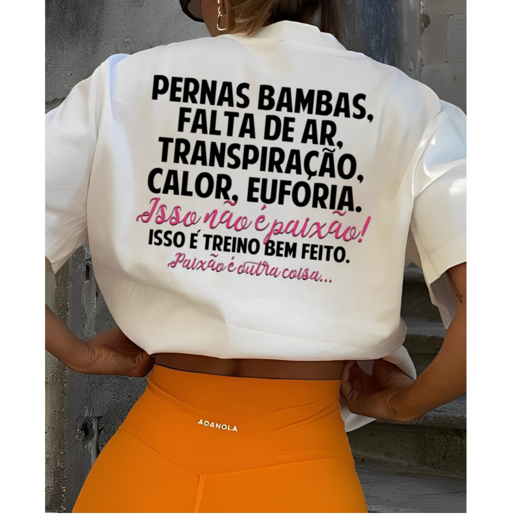 Camiseta Tshirt 100% Algodão Treino Academia Musculação Fitness Oversized Memes engraçadas divertida em Oferta na Shopee