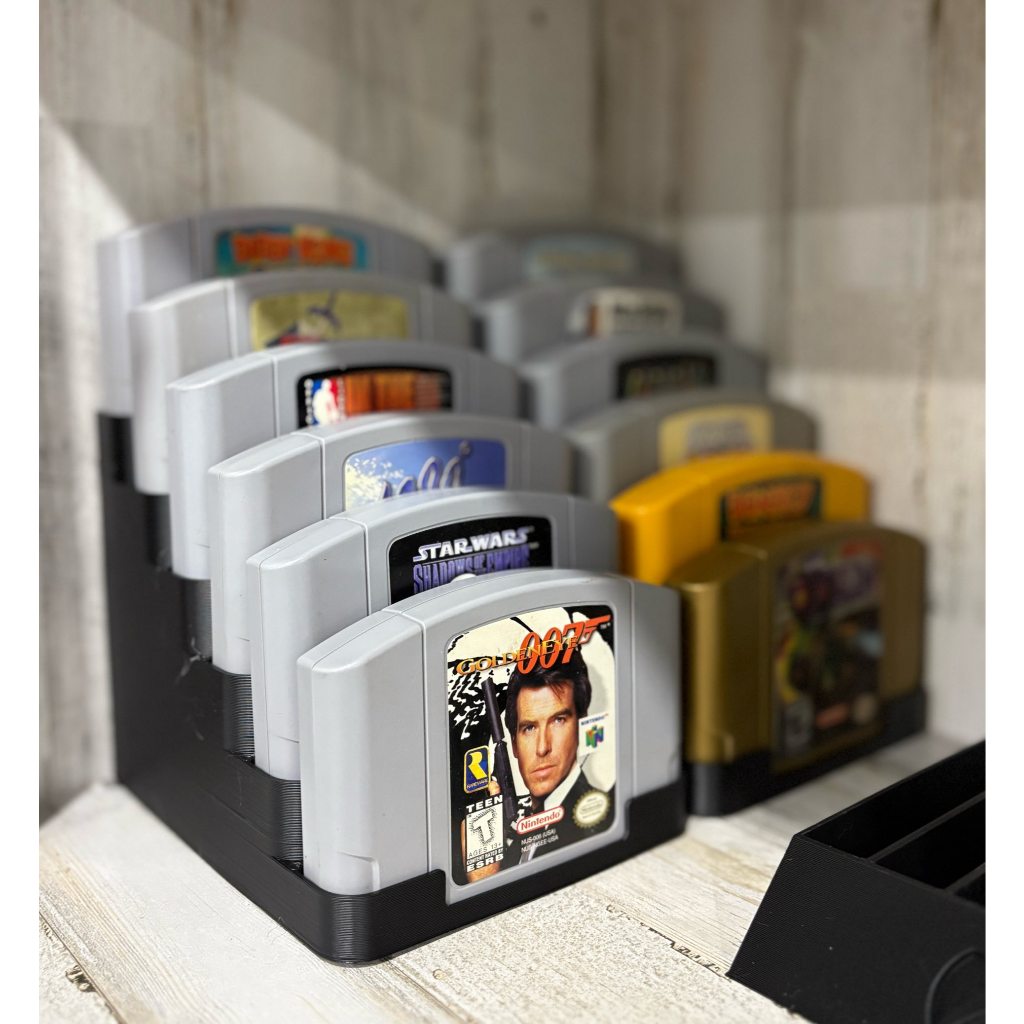 Suporte Organizador Nintendo 64 - Cartuchos - N64 - Retrogamer - Games - Gamer - 6 FITAS - Nintendo - Videogame