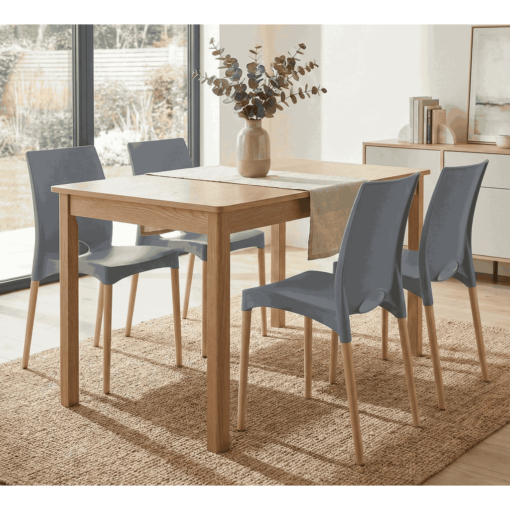 Kit 4 Cadeiras Cannes - Pés de Madeira em Oferta na Shopee